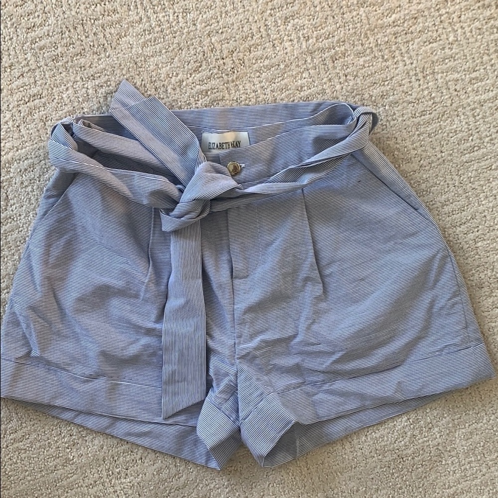 Elizabeth McKay high tie waist shorts